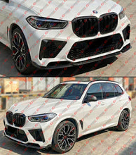 For 2020-2023 BMW F95 X5M Pre-LCI ST Style Carbon Fiber Front Bumper Lip Splitter