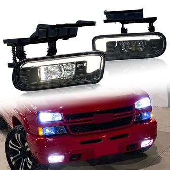 LED Fog Lights Driving Lamp For Chevy Silverado 1999-2002/Suburban 2000-2006/Tahoe 2000-2006