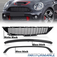 Front Grill Grille W/ Frame For 2007-2015 Mini Cooper JCW R55 R56 R57 R58 R59