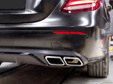 Black Rear Diffuser Chrome Exhaust Tips for Mercedes W213 Non-AMG 2017-2020 di35