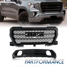 For 2019-2021 GMC Sierra 1500 Front Lower Bumper Filler Grill Upper Black Grille