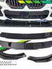 4pcs Gloss Black Front Bumper Lip Splitter For 2020-2023 BMW G06 X6 M Sport