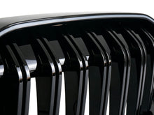 Front Kidney Grille Single Line Grill W/ LED Light For BMW 3 Series G20 2023-2026 Gloss Black