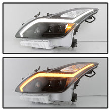 Black LED Switchback Headlights w/ Sequential Signal For 2008-2015 Infiniti G37 Q60 Coupe HID/Xenon w/o AFS