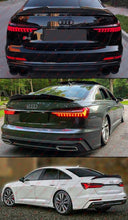 FOR 2019-2024 AUDI A6 S6 C8 PSM STYLE HIGH KICK REAL CARBON FIBER TRUNK SPOILER