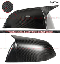 For 2017-2025 Tesla Model 3 Direct Add-On Dry Matt Carbon Fiber M Style Side Mirror Covers Caps