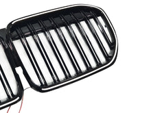 Gloss Black LED Front Kidney Grille Grill Light For 2020-2022 BMW 7-Series G11 G12 LCI Dual Slats
