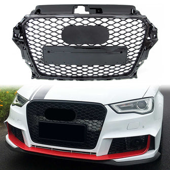 Front Honeycomb Black Grill For AUDI A3 8V S3 2013-2015 2016 fg87