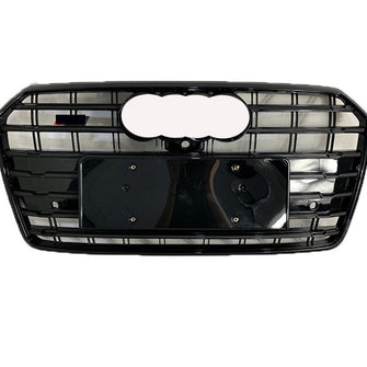 S7 Style Gloss Black Front Grille For Audi A7 S7 2016 2017 2018
