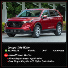 For 2023-2026 Honda CR-V Front Grill Hood Top Switch-Back Sequential DRL LED Lights