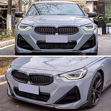 Front Bumper Splitter Lip Carbon Fiber Look For BMW G42 220i 230i M240i 2022-2024