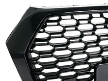 For Audi Q5 Non S-line 2018-2020 Gloss Black Front Honeycomb Mesh Grill+Fog Lamp Cover Bezels