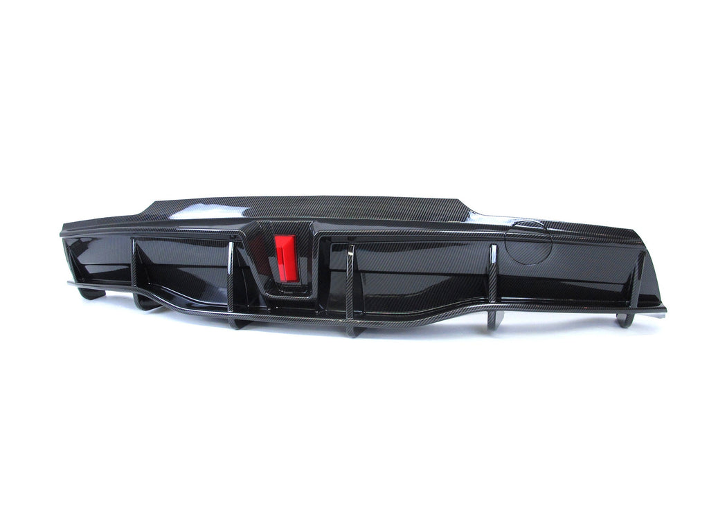For Tesla Model Y - Carbon Look Rear Diffuser LED Lights - Autunik.com