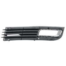 LH+RH Front Bumper Fog Light Cover Grille Glossy Black For Audi A8 D3 4E 2008-2010