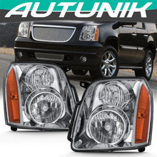 Left+Right Headlights Front Lamps For 2007-2014 GMC Yukon Denali XL1500 2500