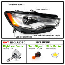 Passenger Front Lamp For 2012-2015 Audi A6 S6 C7 HID/Xenon w/o AFS LED DRL Projector Headlight Headlamp