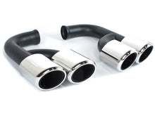 Chrome Exhaust Tips Muffler for Porsche Cayenne 2011-2014 Long Pipes
