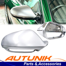 Matte Chrome Side Mirror Cover Caps Replace For AUDI A6 C7 S6 RS6 2012-2018 with Lane Assist mc15