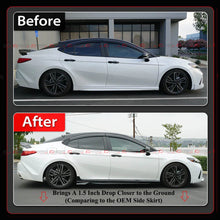For 2025 2026+ Toyota Camry LE SE XSE XLE CTM Design Gloss Black Side Skirt Extension