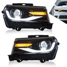 LED Projector Dual Beam Headlights For Chevrolet Chevy Camaro 2014-2015 (Bulbs NOT Included)