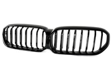 For BMW G30 G31 530i 2021-2023 Front Bumper Kidney Grille Gloss Black Single Slat