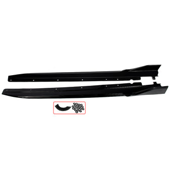 Gloss Black Side Skirt Extension Panels For BMW G20 330i M340i 2019–2022 M-Sport