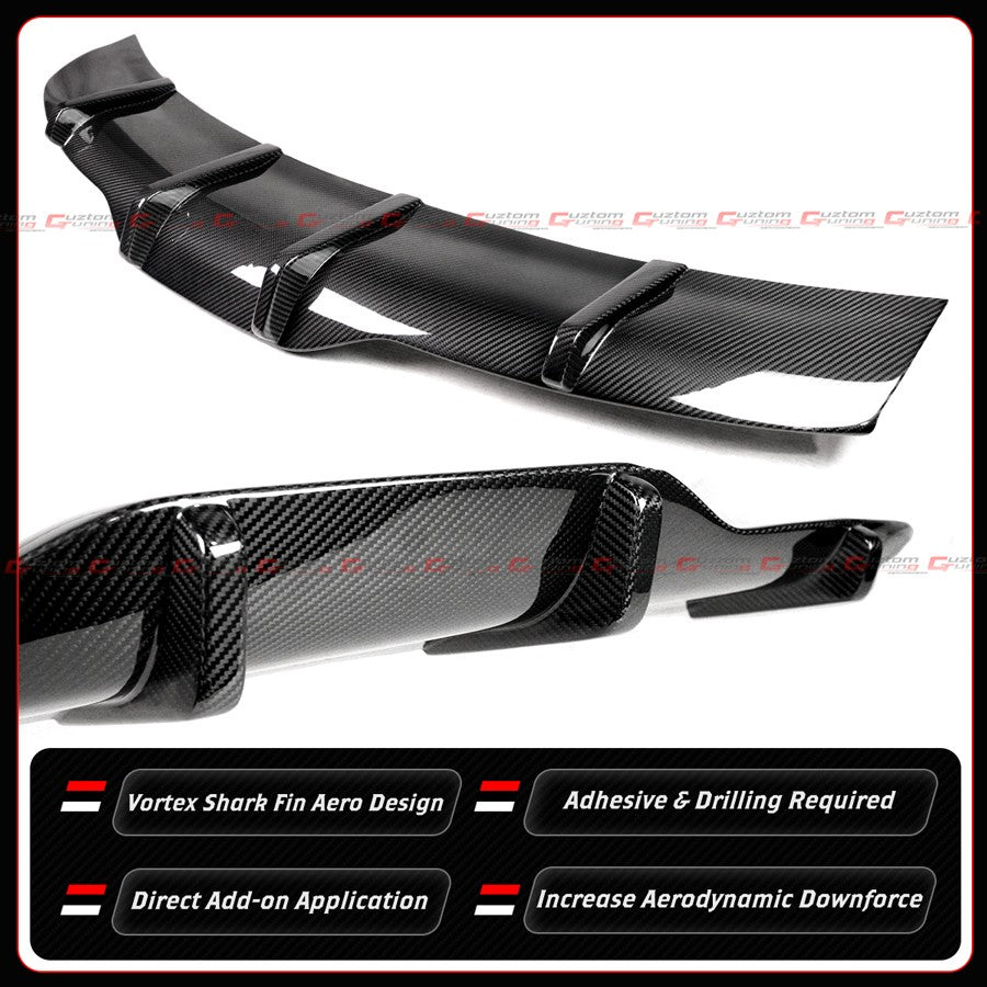 Dry Carbon Fiber Rear Diffuser - For Tesla Model S 2021-2025 - Autunik.com