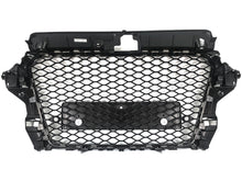 For 2014-2016 Audi A3 8V RS3 Style Front Grille (Gloss Black Frame + Honeycomb)