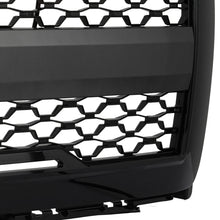 Gloss Black Front Bumper Hood Upper Grille w/Light For 2014-2015 Chevy Silverado 1500