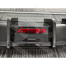 For Audi A5 B9 S-line S5 2017-2019 ABS Carbon Fiber Rear Bumper Lip Diffuser W/LED