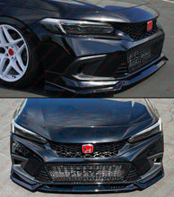 For 2022-2024 Honda Civic 11th GF Bodykit Black Pearl Front Bumper Lip Splitter
