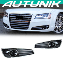 Fog Light Grill Cover Trim w/ ACC Caps for Audi A8 D4 2011-2014