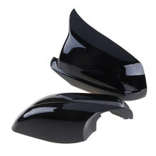 Gloss Black Door Rearview Mirror Cover Caps For BMW F10 F11 5 Series 2011-2013