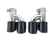 60mm Carbon Fiber Exhaust Tips Tailpipe for Audi Mercedes BMW
