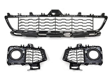 3pcs Front Fog Light Race Grille Black for BMW 4 Series F32 F33 F36 M Sport 2014-2018