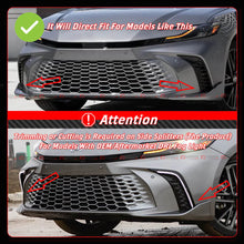 Gloss Black 3-Piece Front Bumper Lip Splitter For 2025-2026+ Toyota Camry SE XSE