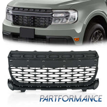 Front Bumper Grille Grill Assembly For 2022-2023 Ford Maverick Matte Black Grill w/o Distance Sensor