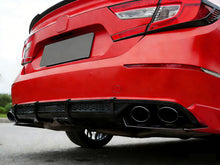 Gloss Black 4" Quad Staggered Exhaust Tips For Honda Accord 4dr Sedan 2018-2022