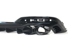 Gloss Black Rear Diffuser w/ Exhaust Tips For 2021–2024 Audi A4 B9.5