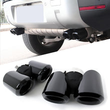 2.0L Exhaust Tips Gloss Black Pair Fit Land Rover Defender 90 110 130 2020-2026
