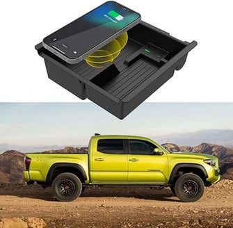 Car Wireless Phone Charger for Toyota Tacoma 2016-2023 Storage Box