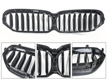 For BMW G30 G31 530i 2021-2023 Front Bumper Kidney Grille Gloss Black Single Slat