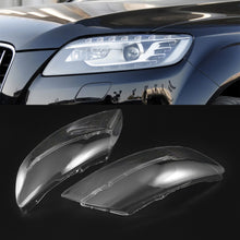 Pair Clear Headlight Lens Cover For Audi Q7 2006–2015 Halogen & Xenon