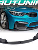 Carbon Look Front Bumper Lip Splitter For BMW F80 F82 F83 M3 M4 2015-2020