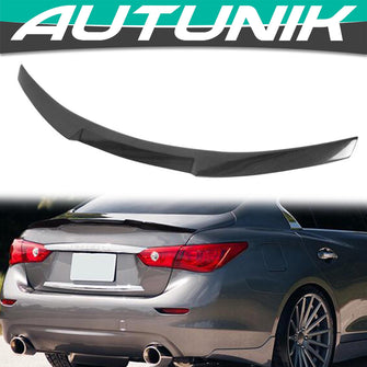 Carbon Fiber Look Rear Trunk Spoiler M4 Style For 2014-2023 Infiniti Q50