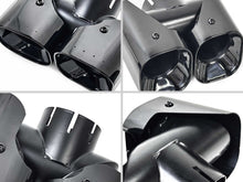Pair for 2020-2026 Land Rover Defender 90/110 3.0L Black Quad Exhaust Tips Kahn Style