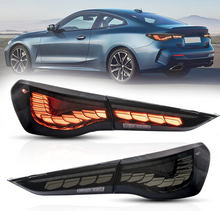 Smoked / Red LED Tail lights Rear Lamps Assembly For BMW 4Series G22 G23 G26 M4 G82 G83 2021-2024