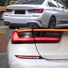 Smoke Rear Reflector Light Turn Signal Brake Lamps for BMW G20 3-Series M-Sport 2019-2022