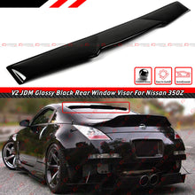 For 2003-2008 Nissan 350Z Z33 Coupe Rear Window Roof Spoiler Wing Wind Deflector Gloss Black