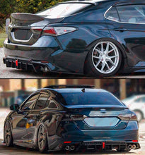 Gloss Black LED Rear Bumper Diffuser For 2018-2024 Toyota Camry SE XSE Yofer V2